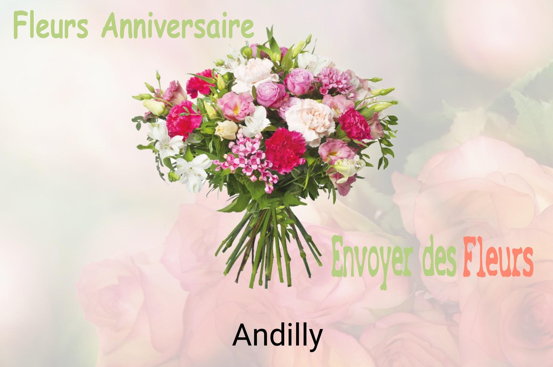 Bouquet de fleurs d’anniversaire livré à Andilly